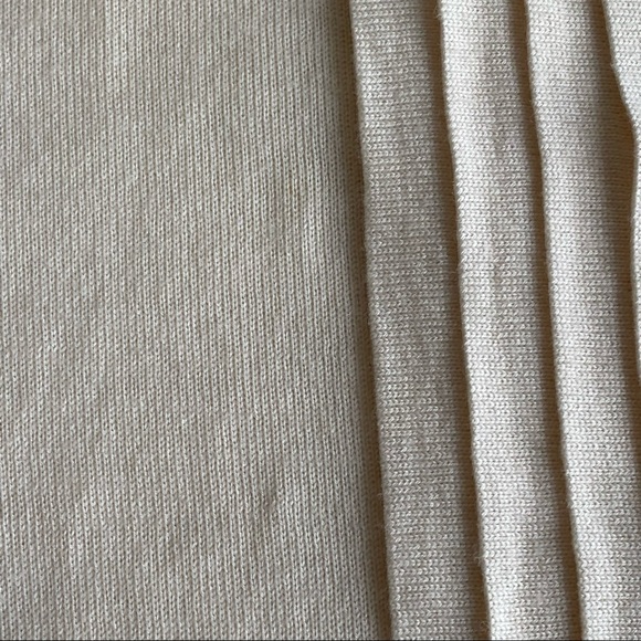 Talbots Cream Merino Wool Ruffle Cardigan Sweater - Picture 10 of 13